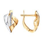 Серёжки Английские Фианит