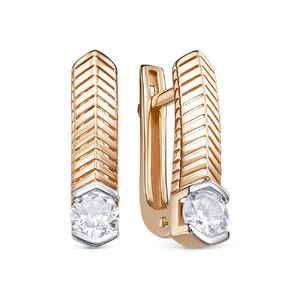 Серёжки Английские Фианит